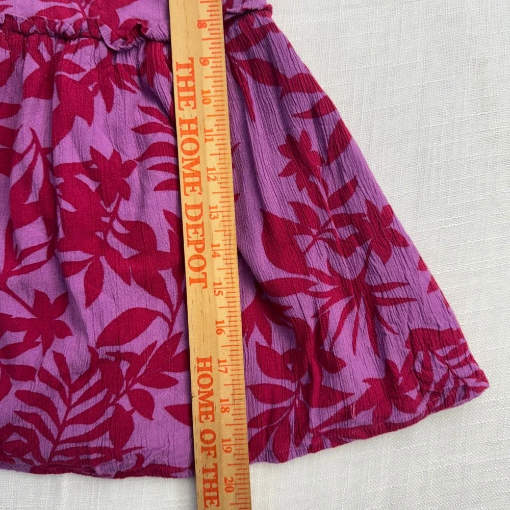 Old Navy Purple Pink Girl 18-24 Month Floral Halter Dress Summer Tropical Resort